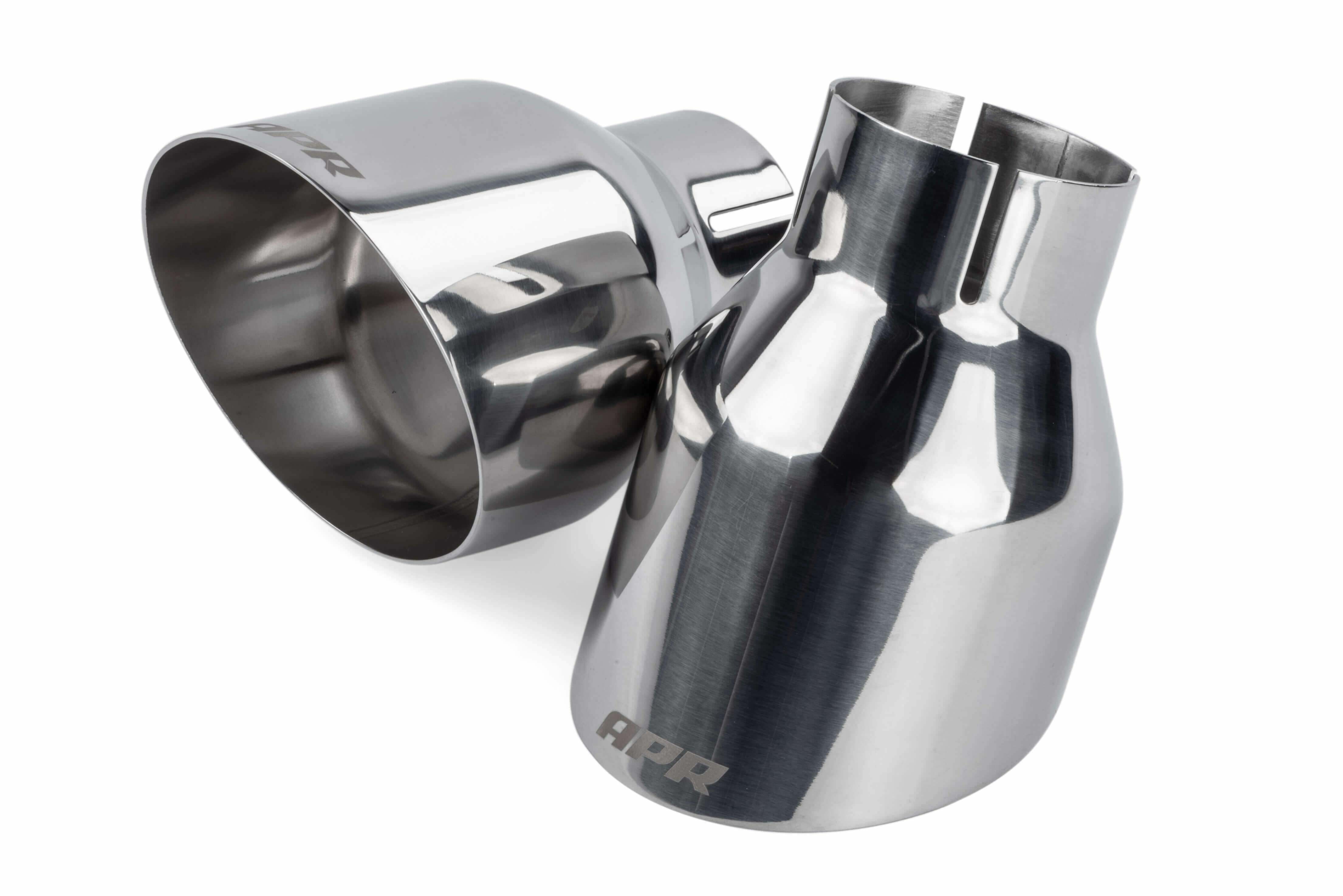 APR Single-Walled 4 Slash-Cut Tips (Polished Silver) - Set of 2 - TPK0004
