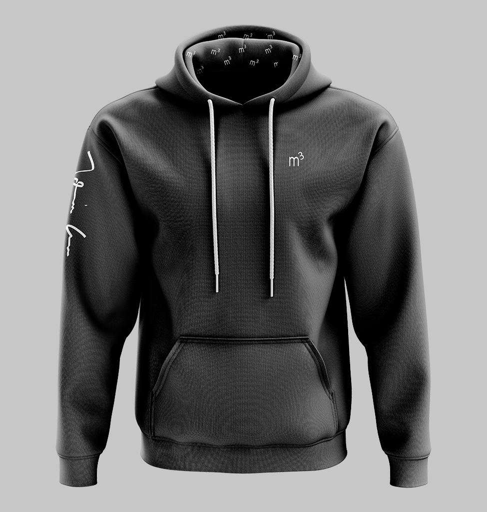 M3 Hoodie Grå – DailyMerch.dk