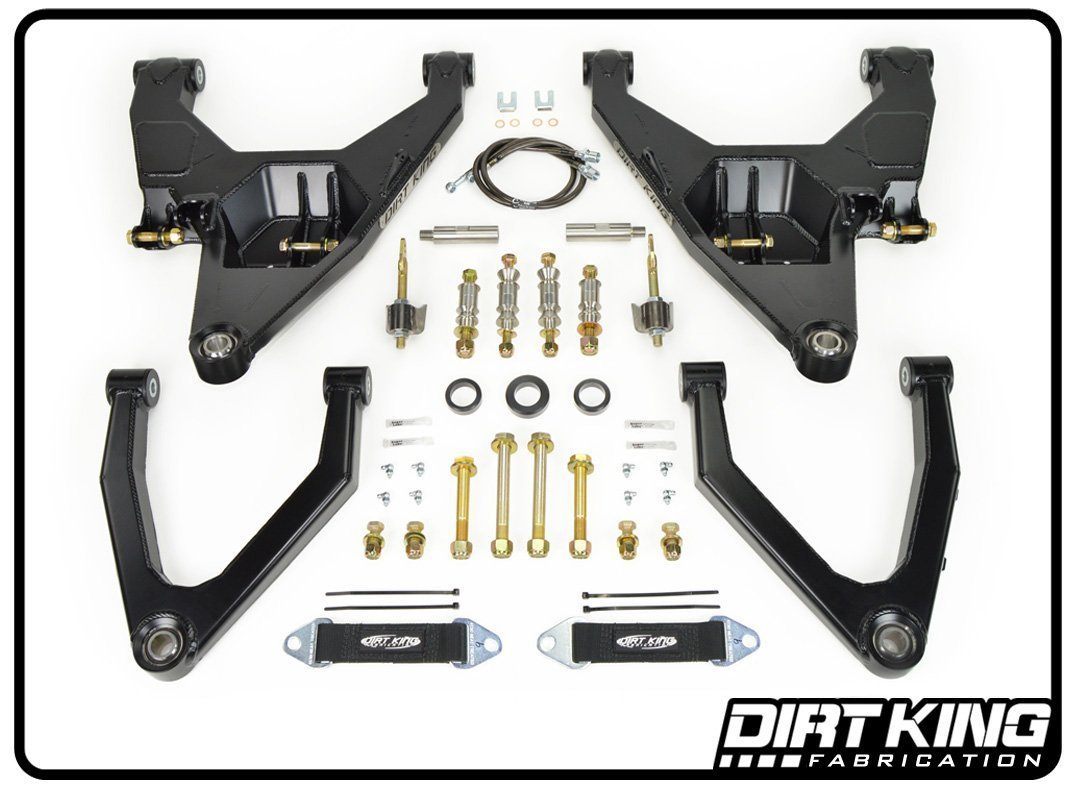 Dirt King Fabrication - '99-18Chevy/GM 1500 Shackle and Hanger Kit