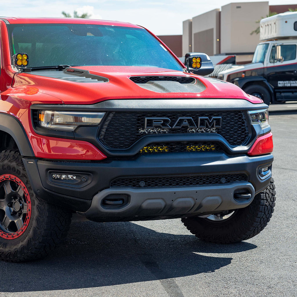 '21-Current Ram 1500 TRX SDHQ Built Behind the Grille LED Light Bar Mo