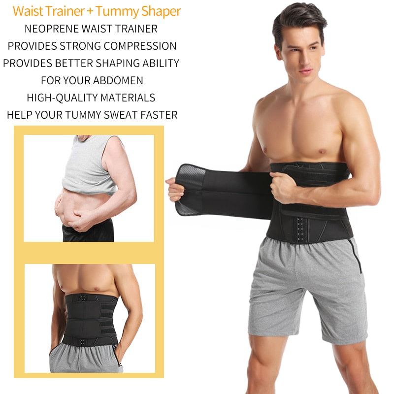 Men Waist Trainer Abdomen Slimming Weight Loss Shapewear - Blindly Shop