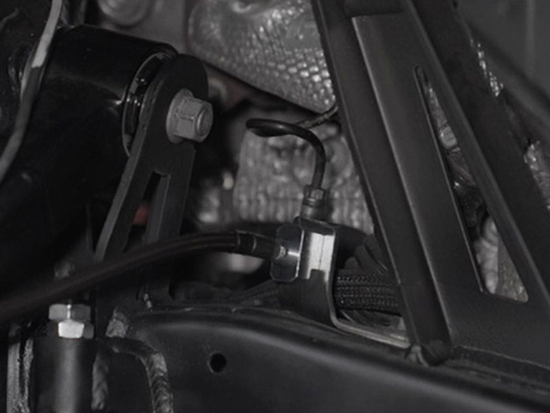Brake line at the frame