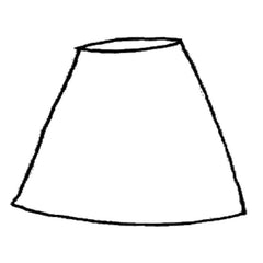 An illustration of a cone lampshade