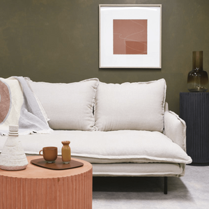 Louis 3-Seater Linen Sofa