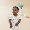 Short Sleeve Toddler 2-Piece Pajama Set Spring Egg