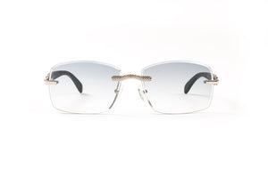 black wood cartier glasses