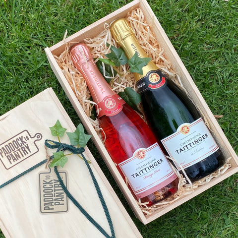 Christmas Gift Basket - Taittinger Twosome Wine Hamper