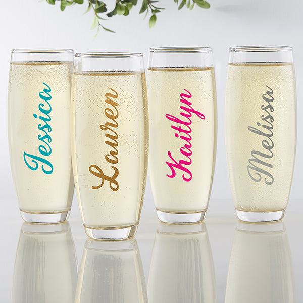 trendy champagne flutes