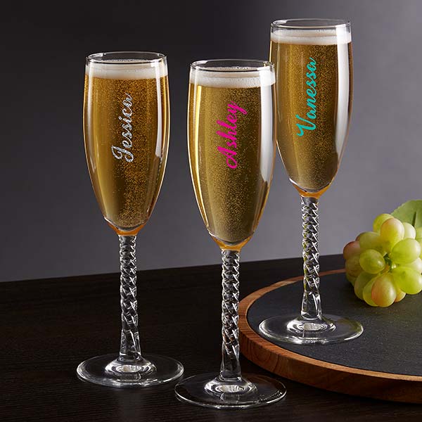 champagne flutes gift