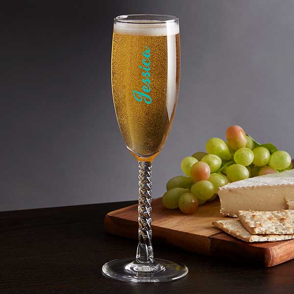 trendy champagne flutes