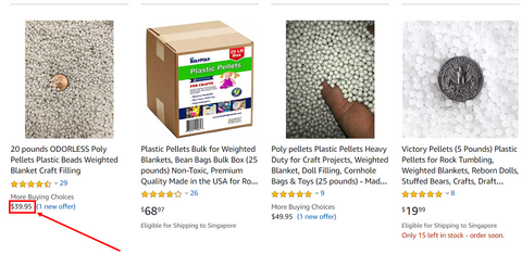 Plastic Poly Pellets for Weighted Blankets Corn Hole