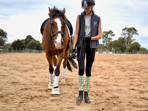 Christmas Unicorn Horse Riding Socks