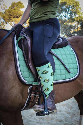 Abby Pinter Avocado Equestrian Socks
