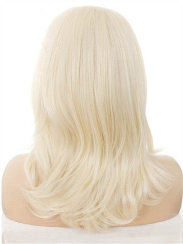 Shoulder Length Ash Blonde Bob Synthetic Lace Front Wig