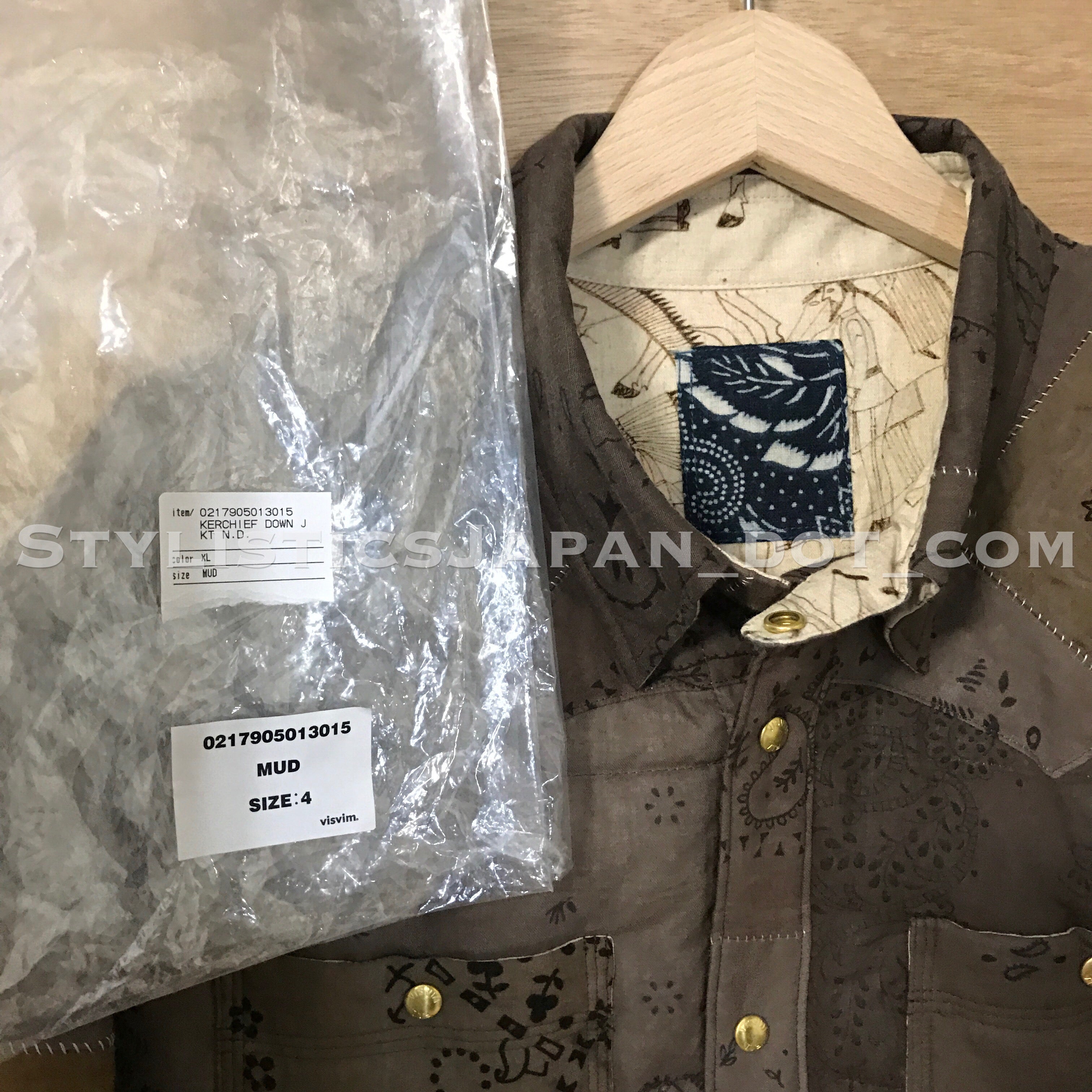 DS! Visvim ICT Kerchief Down Jacket N.D. Mud 4 XL