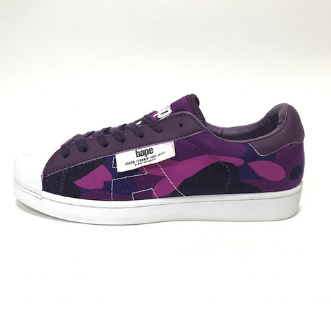 purple bape shoes