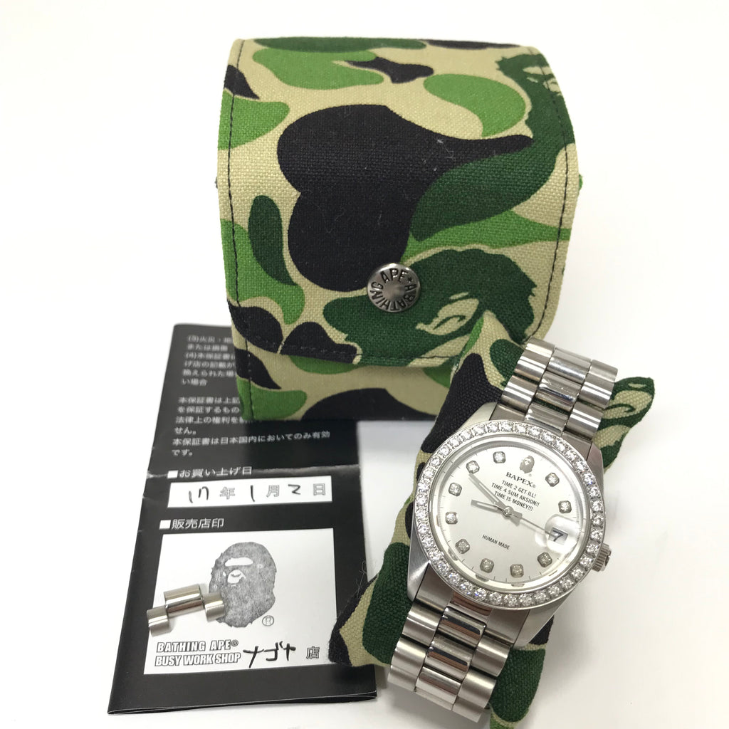 A BATHING APE/BAPE Type 1 Bapex Watch Gold ○関送無料○ (A BATHING