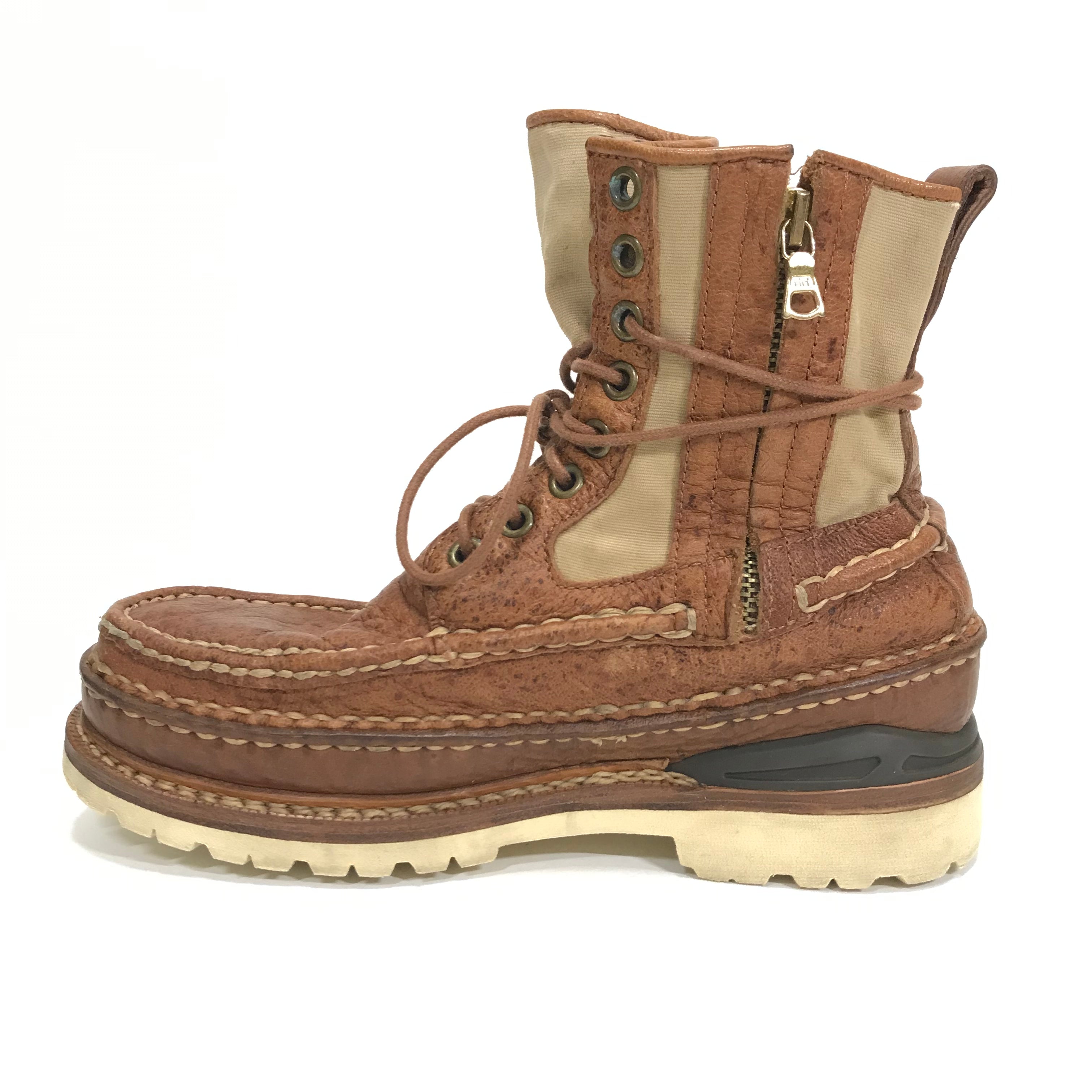 [9.5] Visvim Grizzly Boots Mid Folk Brown – StylisticsJapan.com