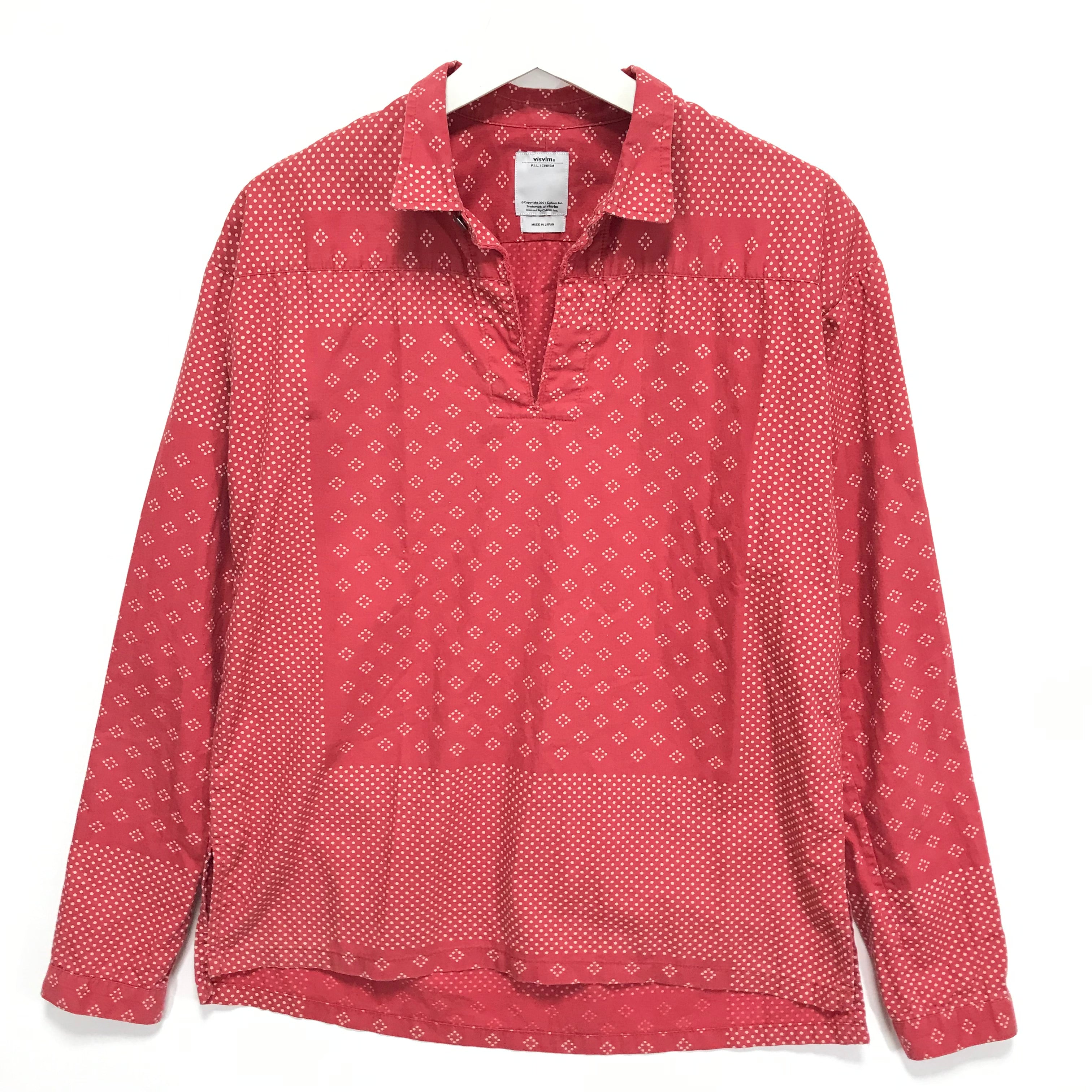 [S] Visvim Kerchief Dot Tunic Shirt Red – StylisticsJapan.com