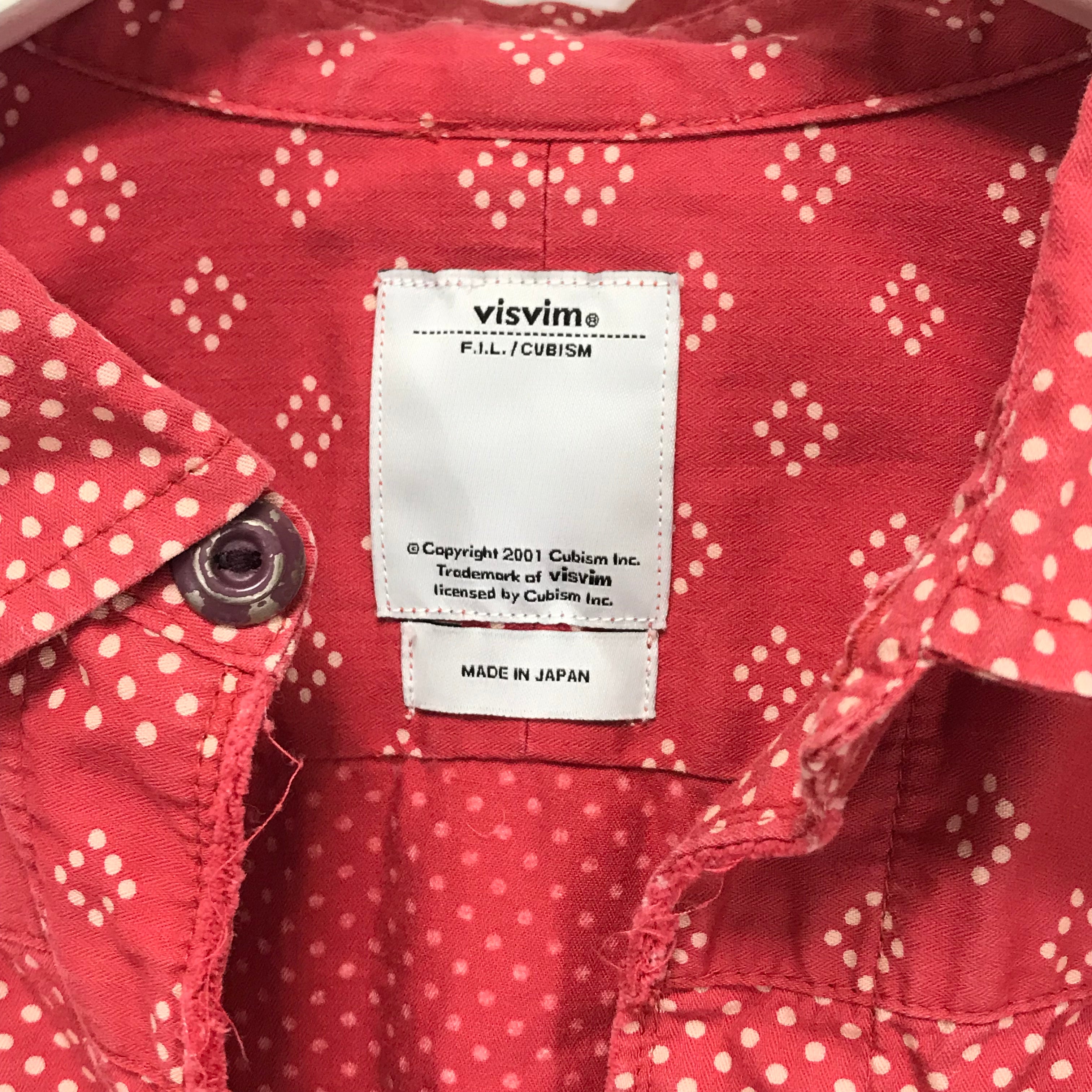 [S] Visvim Kerchief Dot Tunic Shirt Red – StylisticsJapan.com