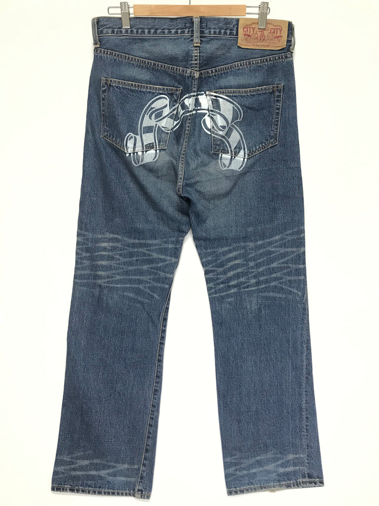 A BATHING APE FRONT milo design denim-