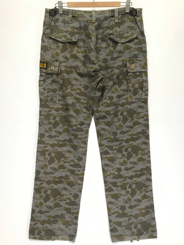 L] A Bathing Ape Ursus Bape Camo Cargo Pants Olive