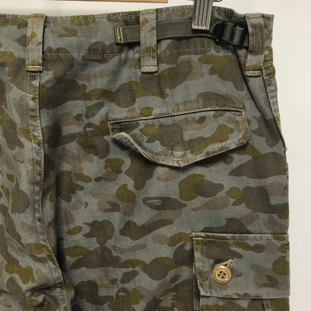 L] A Bathing Ape Ursus Bape Camo Cargo Pants Olive