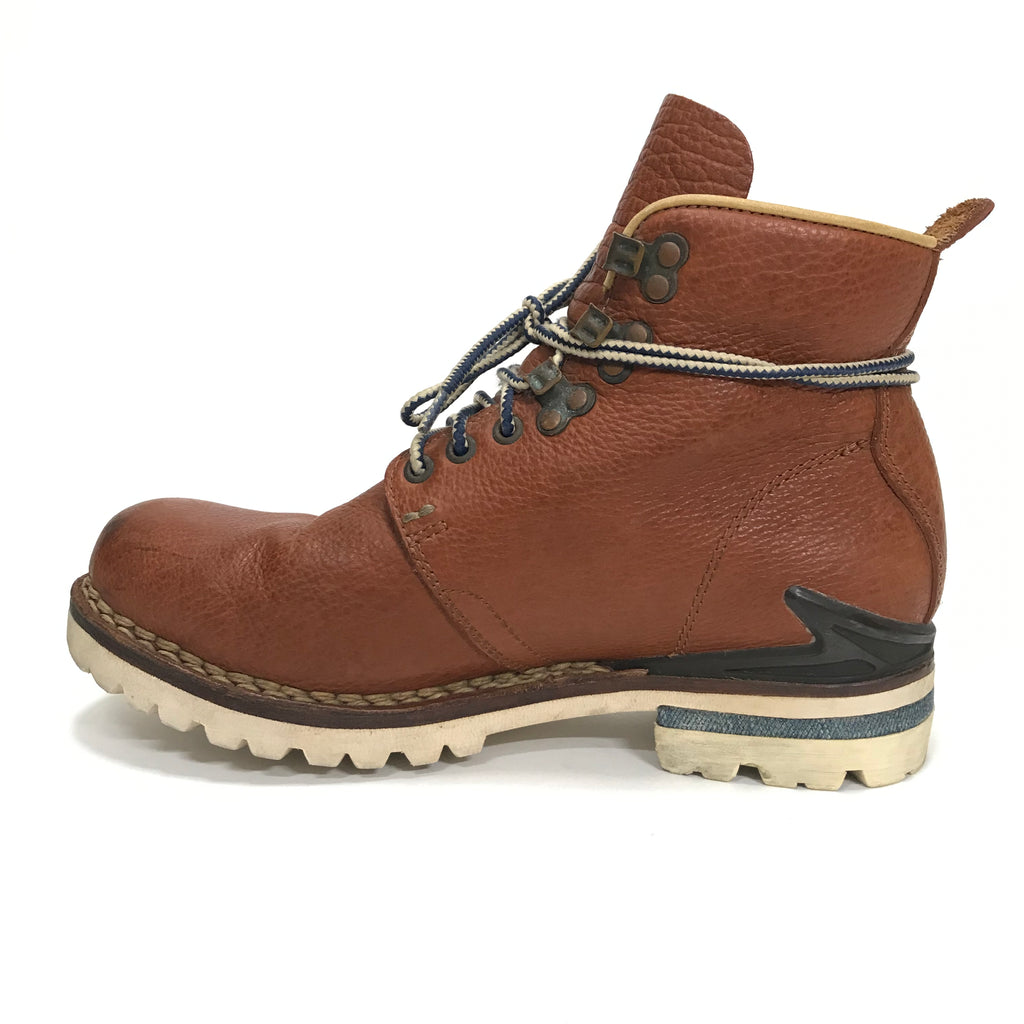 9] Visvim Zermatt Boots Folk Leather Brown – StylisticsJapan.com