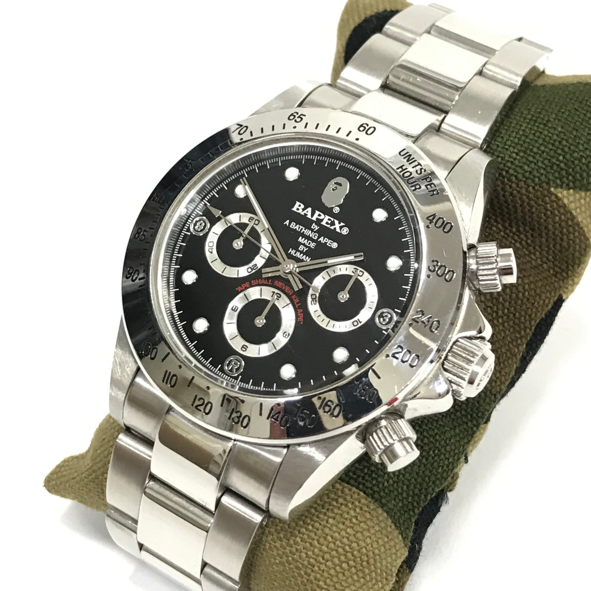 時計BAPEX エイプ TYPE3 デイトナ 黒 超希少 - retro-moto.ch