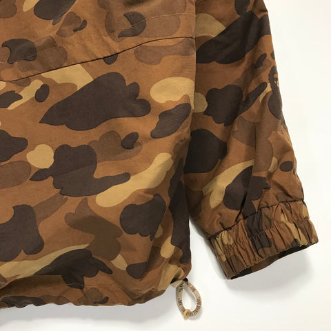 L] A Bathing Ape Bape Camo Snowboard Jacket Brown