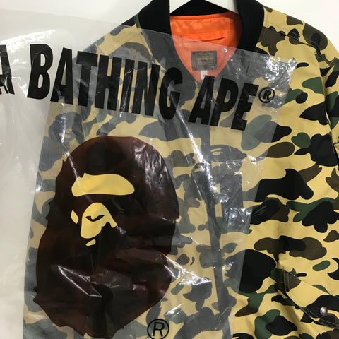 XL] A Bathing Ape Bape 1st Camo Gore Windstopper MA-1 Jacket