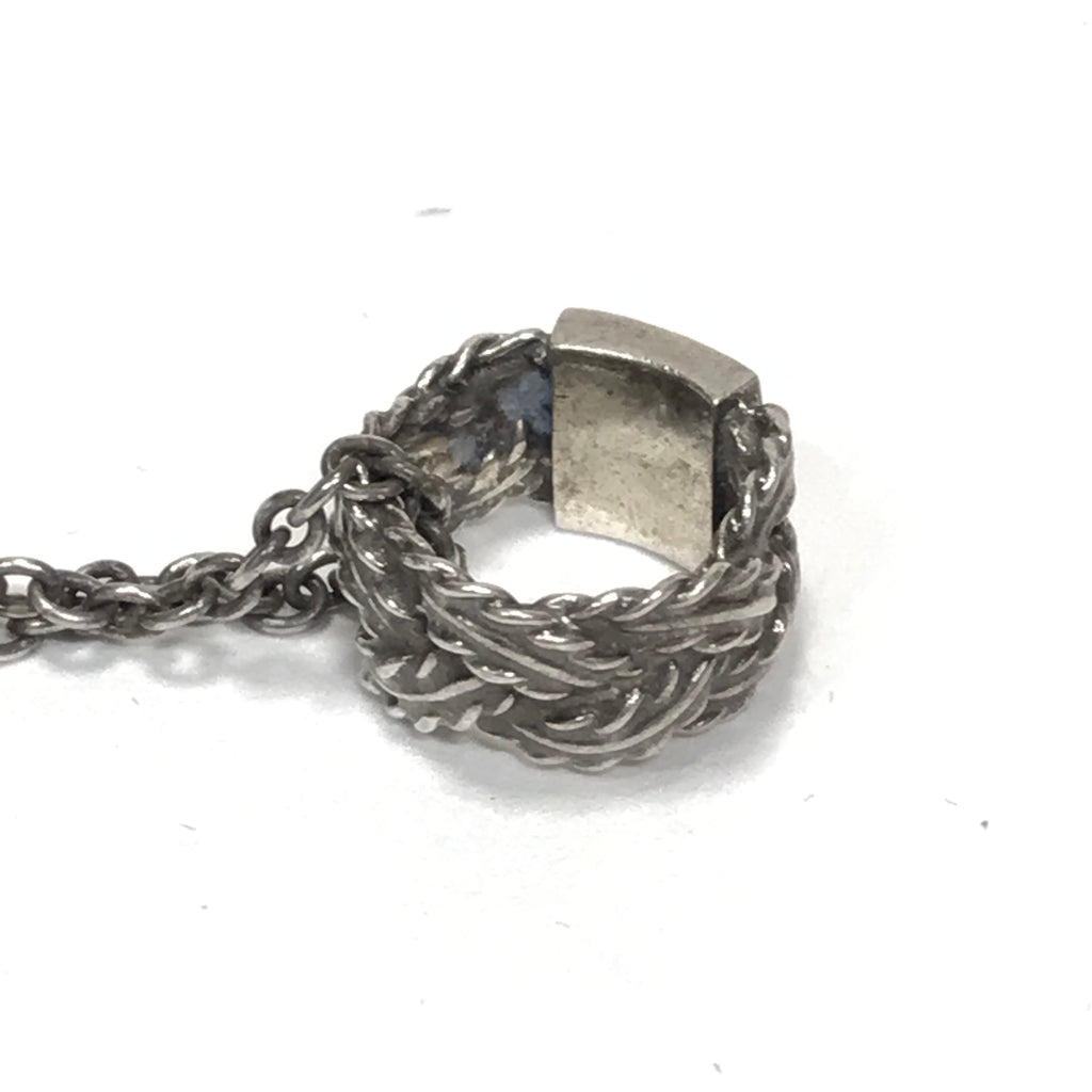 Number Nine x Jam Home Made Silver Braided Rope Necklace