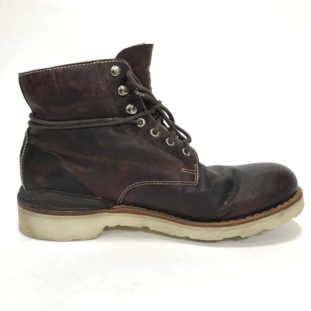 9.5] Visvim Virgil Boots Folk Kngr ( Kangaroo ) Dark Brown