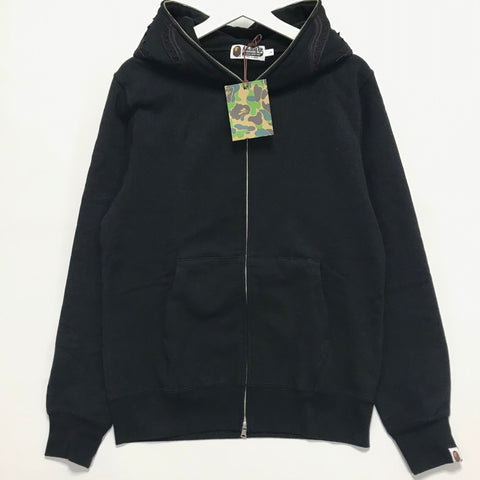 L Ds A Bathing Ape Bape Black Out Wgm Full Zip Shark Hoodie Stylisticsjapan Com