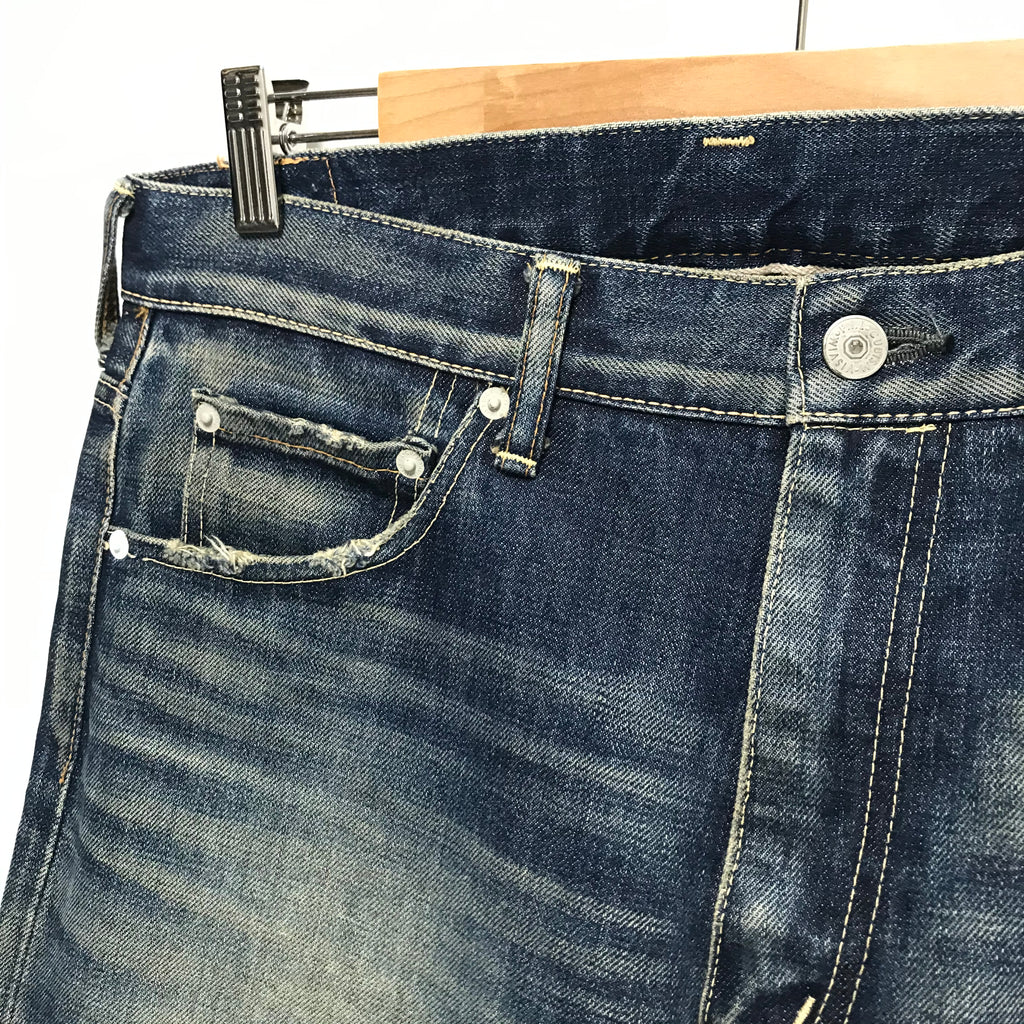 33 x 32] VISVIM Social Sculpture Damaged Selvedge Denim Jeans