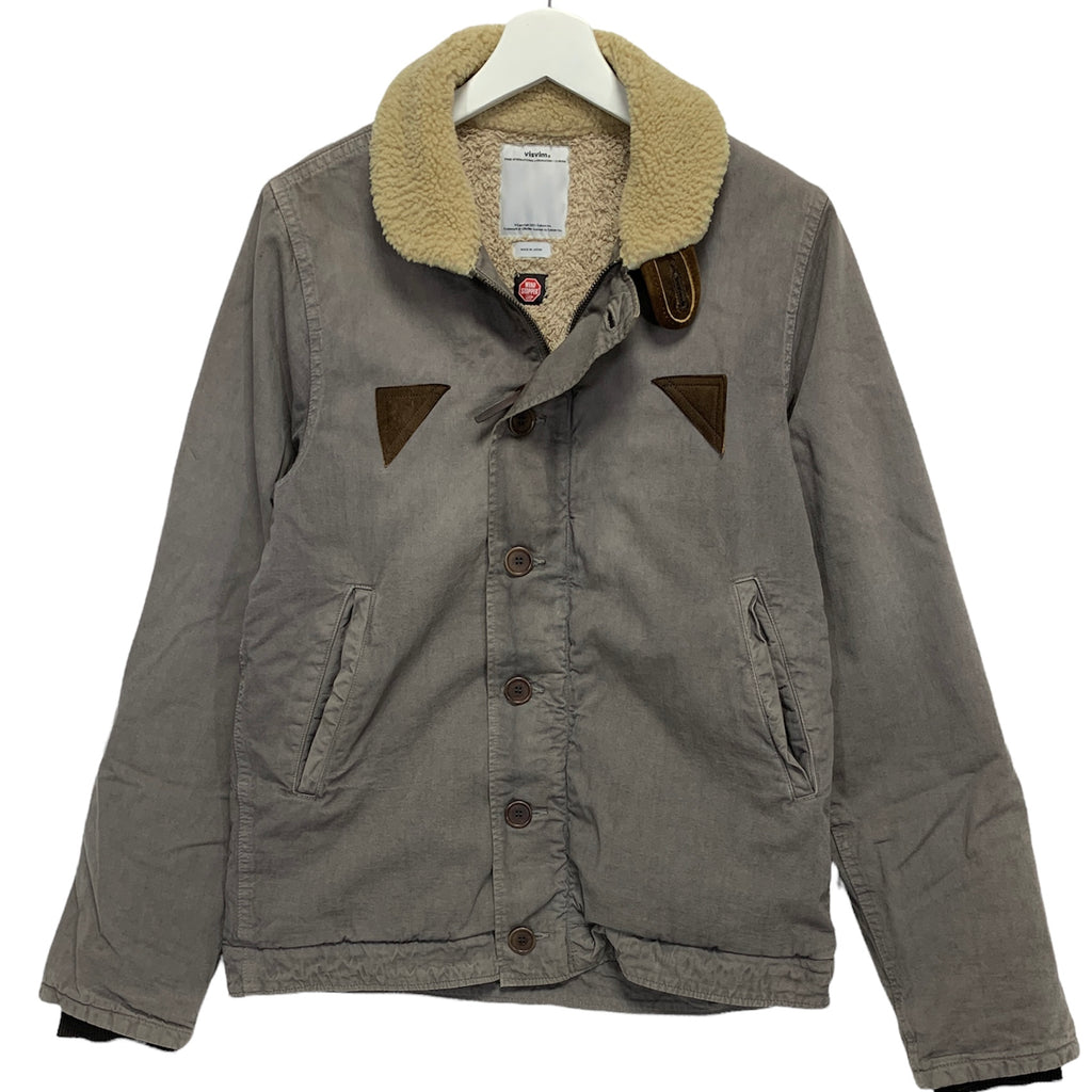 L] Visvim 14AW Gore Windstopper Deckhand Jacket Grey