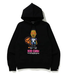 [M, L, or XL] DS! Bape Kid Cudi Moon Man Baby Milo Pullover Hoodie  Sweatshirt