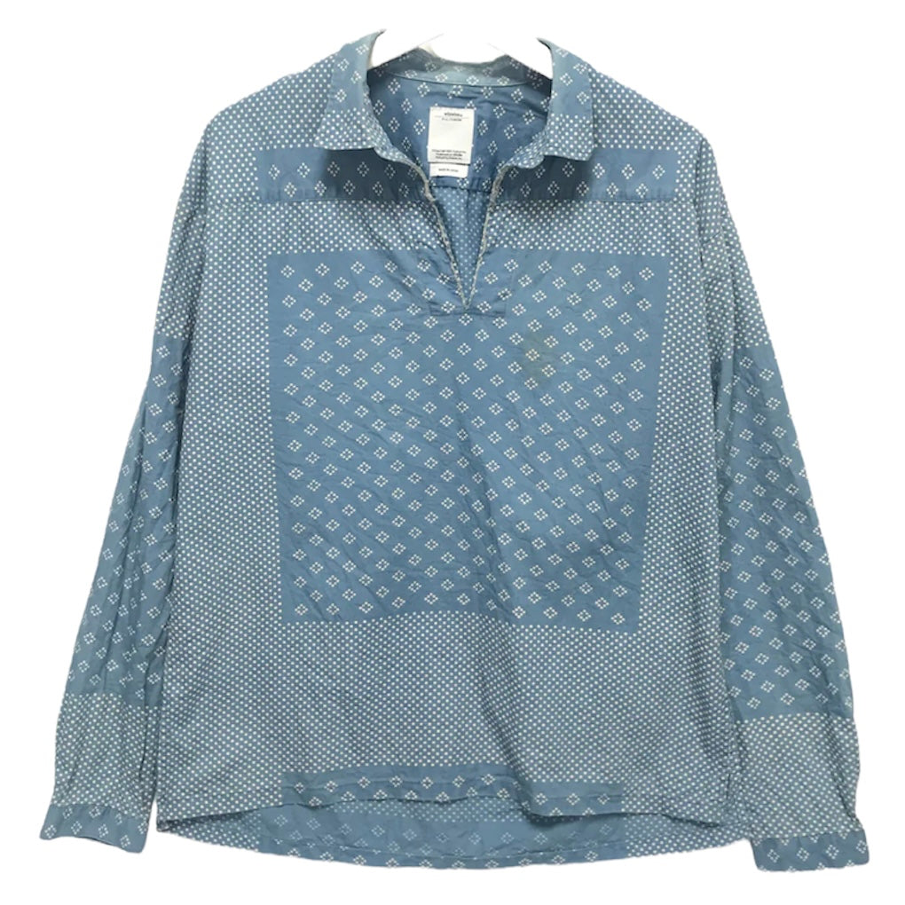 [S] VISVIM 14SS Kerchief Dots Tunic Shirt Blue