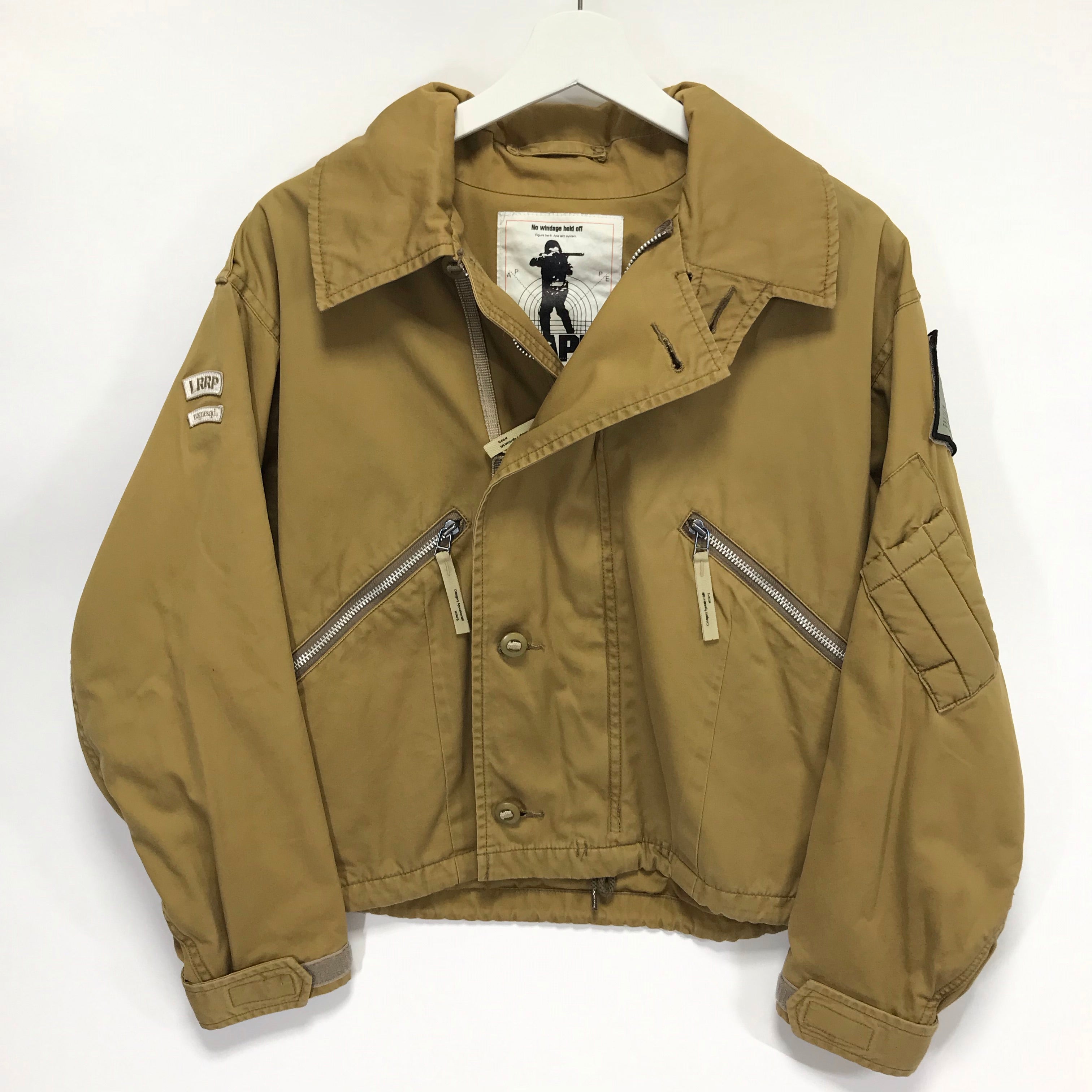 S] A Bathing Ape Bape x WTaps Vintage Remake Army Riders Jacket