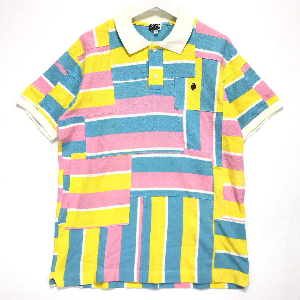 patchwork polo shirt