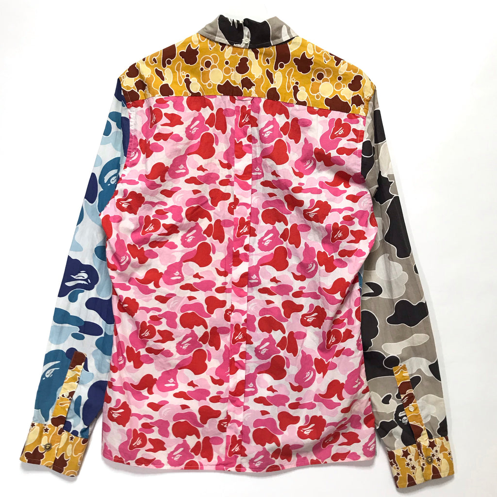 BAPE Mix Camo Crazy L/S Tee-