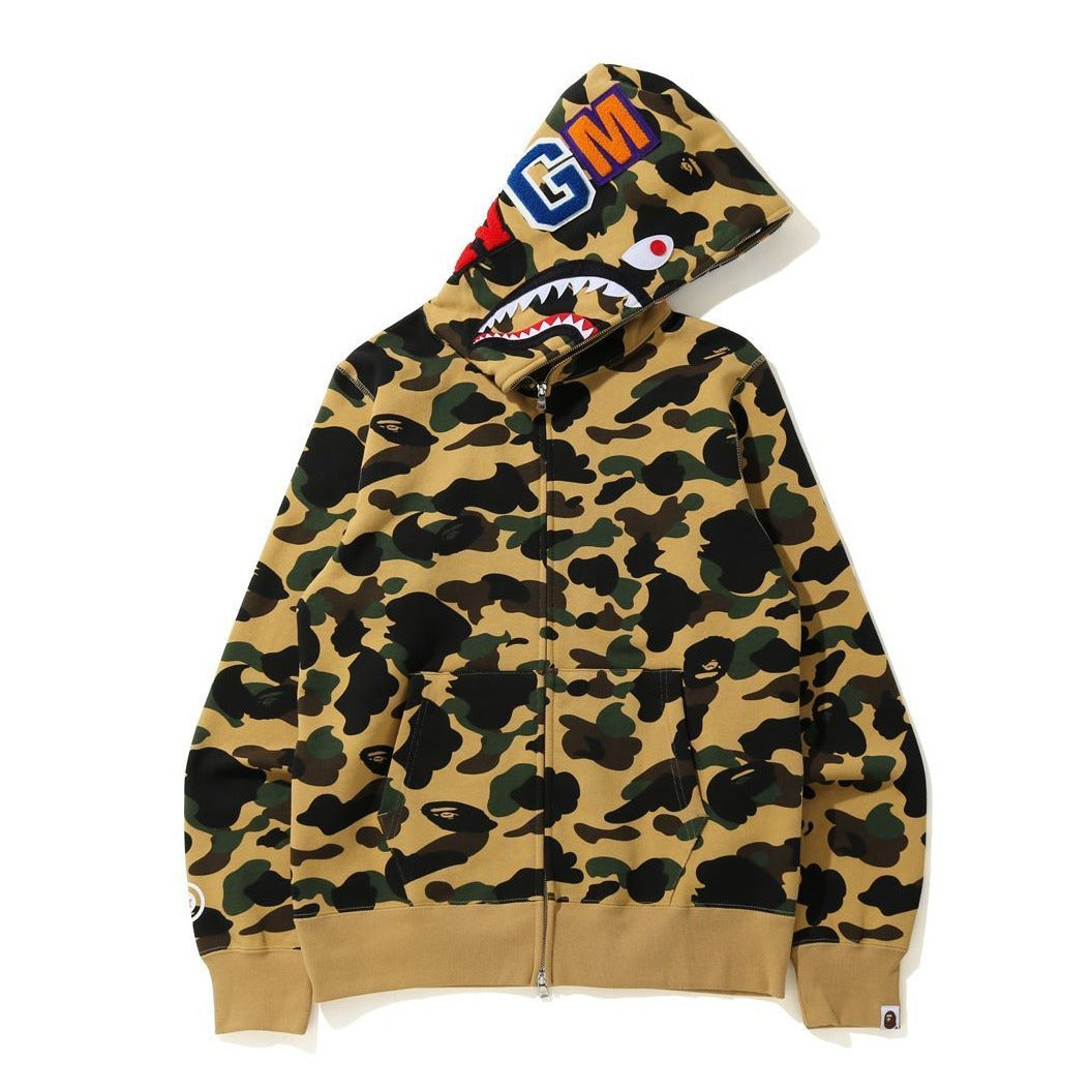 現品限り一斉値下げ！】 1st camo シャーク ナイロンジャケット BAPE