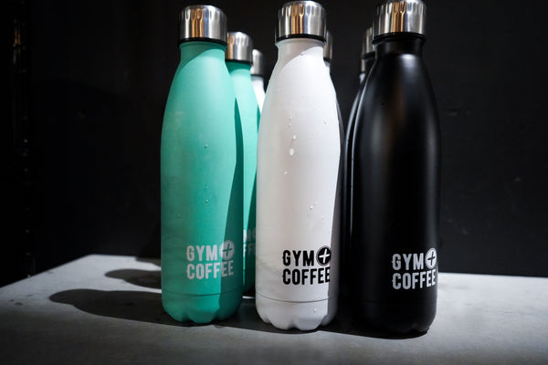 Gym+Coffee Stainless Steel Reusable Water-bottles - photo: Lisa O'Brien Photography