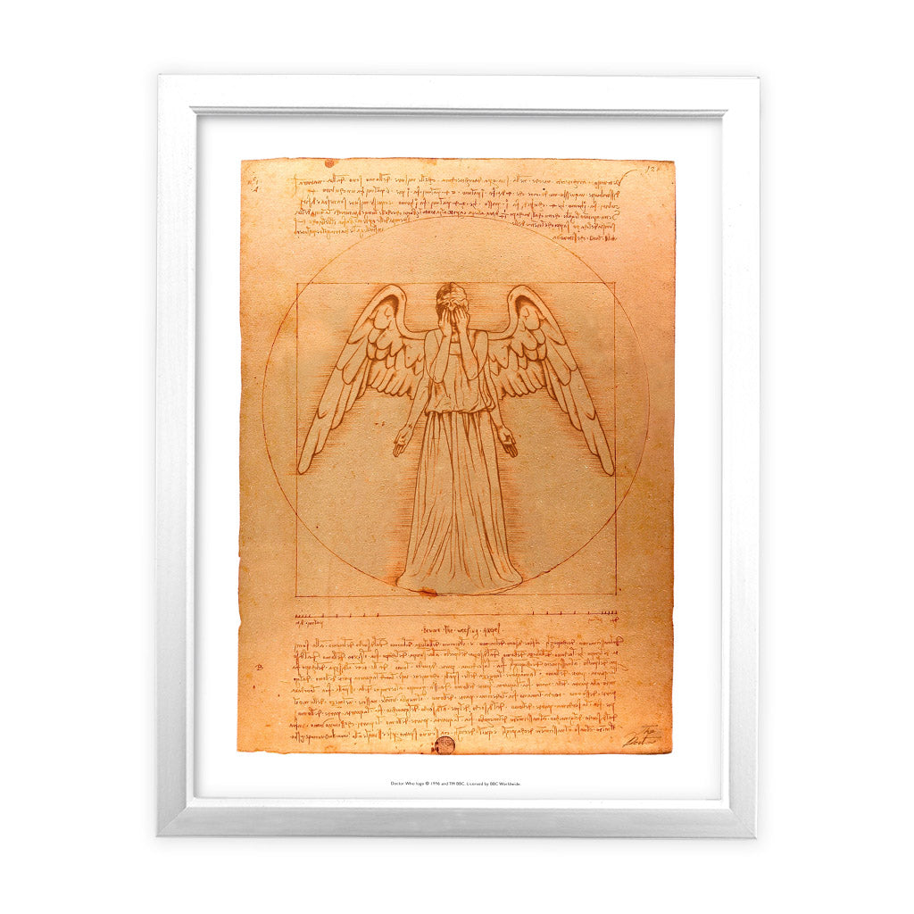 Weeping Angel Da Vinci Art Print Doctor Who