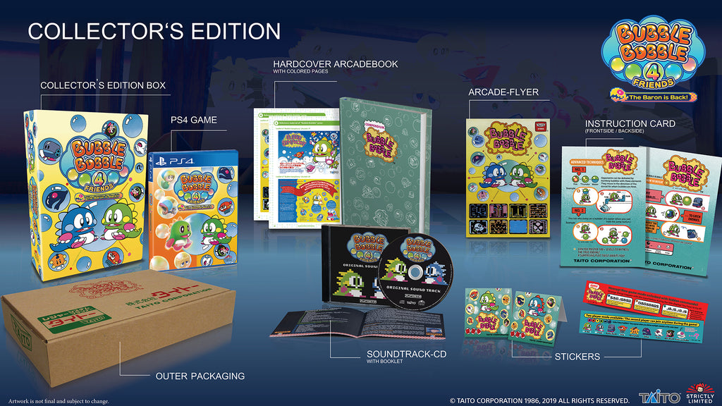 Bubble Bobble 4 Friends The Baron Is Back Collector S Edition Ps4 Strictly Limited Games
