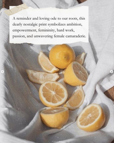 For love and Lemons Lemon Print