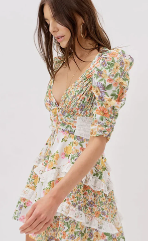 floral mini dress