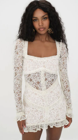 lace mini dress