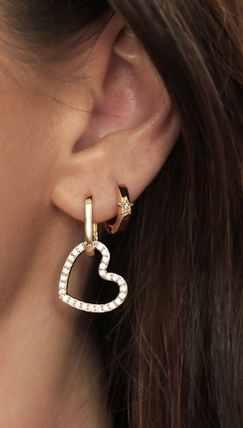 heart earrings