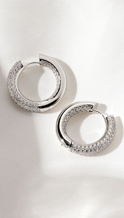 Luv AJ The Louis Chain-Link Hoop Earrings